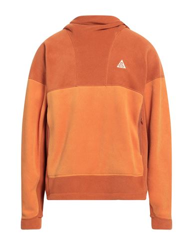 Shop Nike Man Sweatshirt Orange Size Xl Polyester