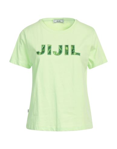 Jijil Woman T-shirt Light Green Size 6 Cotton