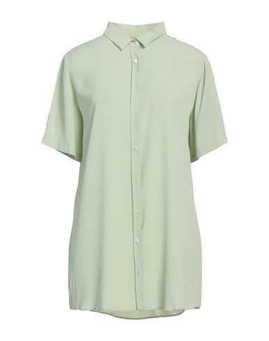 N°21 Woman Shirt Light Green Size 4 Acetate, Silk