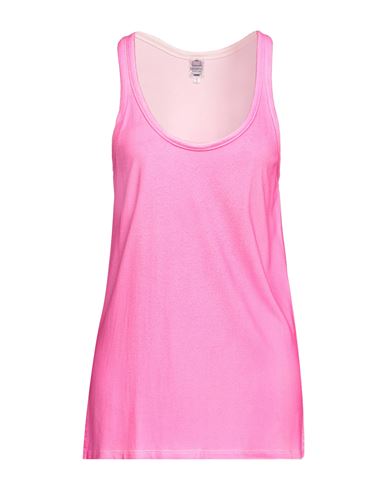 Bonneterie Universel Flourescent Viscose Tank Top In Pink