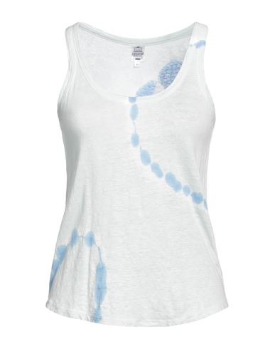 Bonneterie Universel Woman Tank Top Sky Blue Size 2 Linen, Elastane In Blue