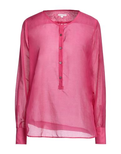 Robert Friedman Woman Top Fuchsia Size S Cotton, Silk In Pink
