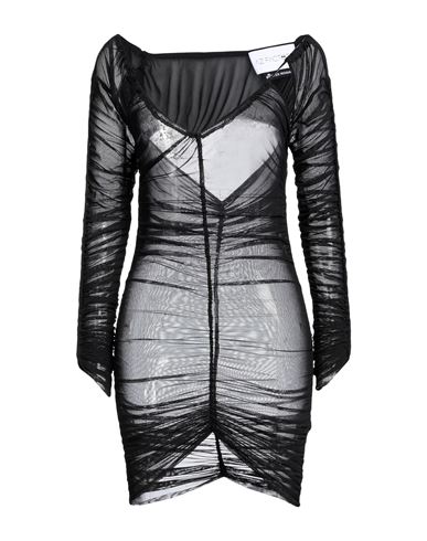 Az Factory Woman Mini Dress Black Size 6 Polyester, Elastane
