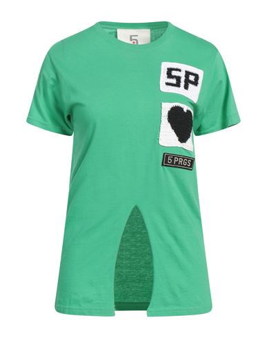 5 Progress Woman T-shirt Green Size S Cotton