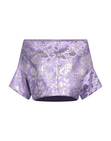 P.a.r.o.s.h P. A.r. O.s. H. Woman Blazer Lilac Size M Polyester, Polyamide, Metallic Fiber In Purple