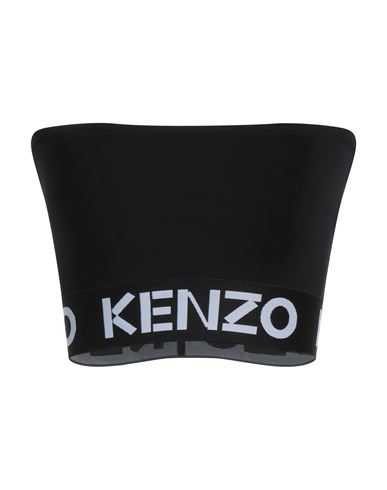 Shop Kenzo Woman Top Black Size Xl Polyamide, Elastane