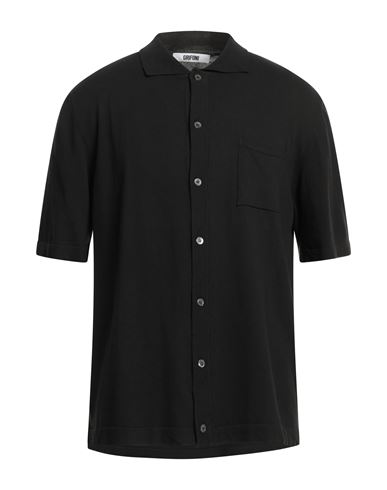 Grifoni Man Shirt Black Size 44 Cotton