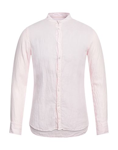 Bagutta Man Shirt Light Pink Size 14 ½ Linen