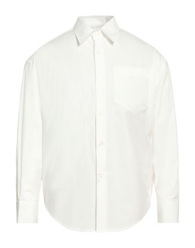 Ami Alexandre Mattiussi Man Shirt White Size M Cotton