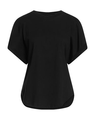 Solotre Woman T-shirt Black Size 2 Cotton