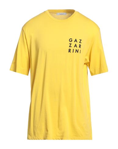 Gazzarrini Man T-shirt Yellow Size Xl Cotton