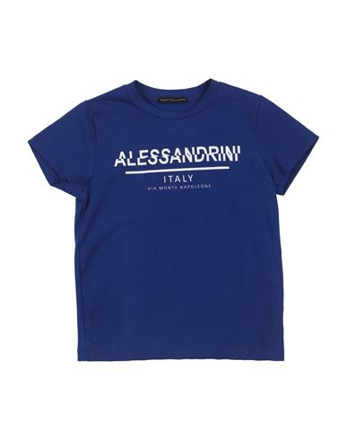 Shop Daniele Alessandrini Toddler Boy T-shirt Blue Size 6 Cotton, Elastane