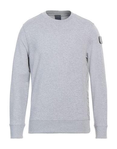 Shop Paul & Shark Man Sweatshirt Light Grey Size Xxl Cotton, Elastane