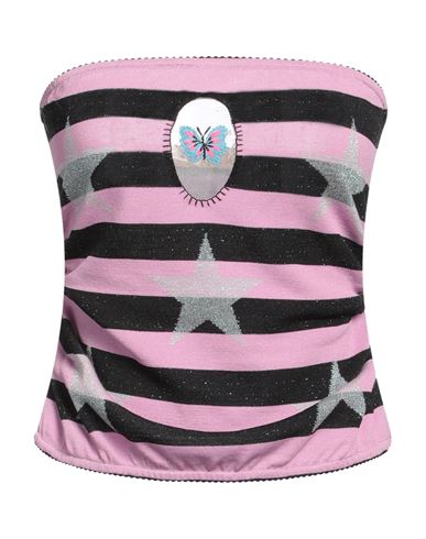Shop Cormio Woman Top Pink Size 6 Lyocell, Viscose, Polyamide, Polyester