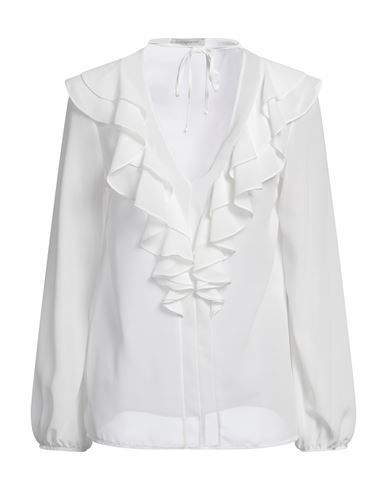 Biancoghiaccio Woman Top White Size 6 Polyester