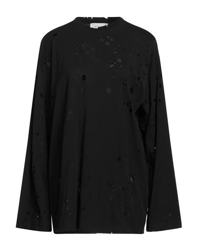 Sportmax Woman T-shirt Black Size Xs Cotton