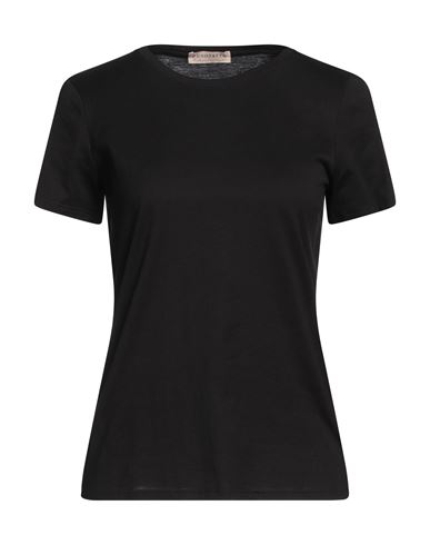 Purotatto Woman T-shirt Black Size 10 Cotton