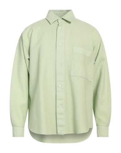 Amish Man Shirt Light Green Size L Cotton