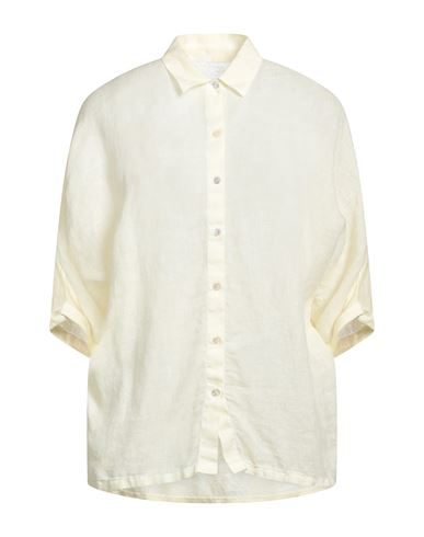 120% Lino Woman Shirt Light Yellow Size Xs Linen