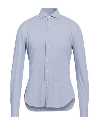 Xacus Man Shirt Blue Size 17 ½ Polyamide, Elastane