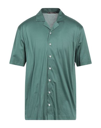 Shop Viadeste Man Shirt Green Size 44 Cotton