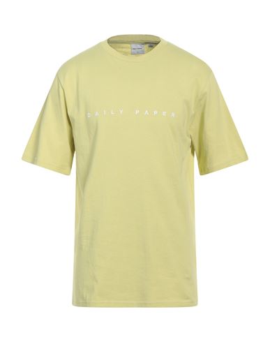 Shop Daily Paper Man T-shirt Acid Green Size Xl Cotton