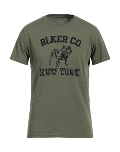 Bl'ker Man T-shirt Military Green Size L Cotton