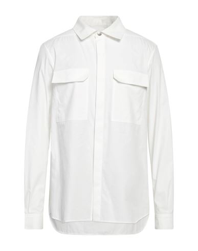 Rick Owens Man Shirt White Size 40 Cotton