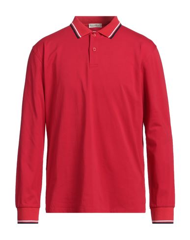 Cashmere Company Man Polo Shirt Red Size 42 Cotton