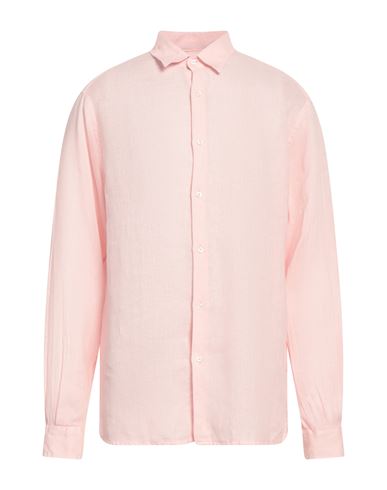 Lost In Albion Man Shirt Light Pink Size 3xl Linen