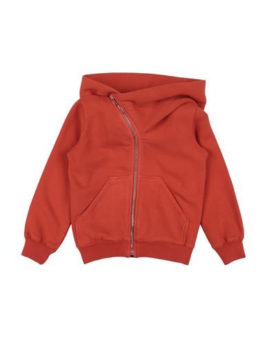 Rick Owens Toddler Boy Sweatshirt Rust Size 4 Cotton In Red