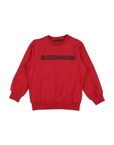 Shop Daniele Alessandrini Toddler Boy Sweatshirt Red Size 4 Cotton, Elastane