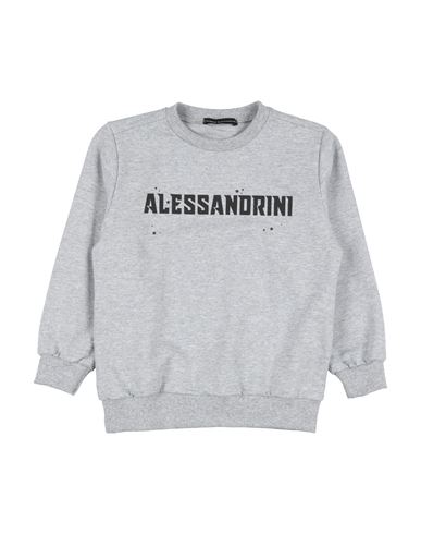 DANIELE ALESSANDRINI DANIELE ALESSANDRINI TODDLER BOY SWEATSHIRT LIGHT GREY SIZE 6 COTTON, ELASTANE 
