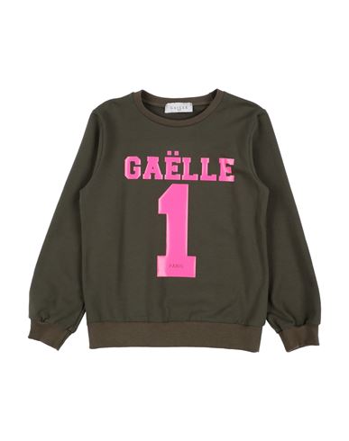 Gaelle Paris Gaëlle Paris Toddler Girl Sweatshirt Military Green Size 4 Cotton, Elastane In Green