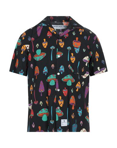 Department Five Department 5 Man Shirt Black Size 16 ½ Cotton In Black