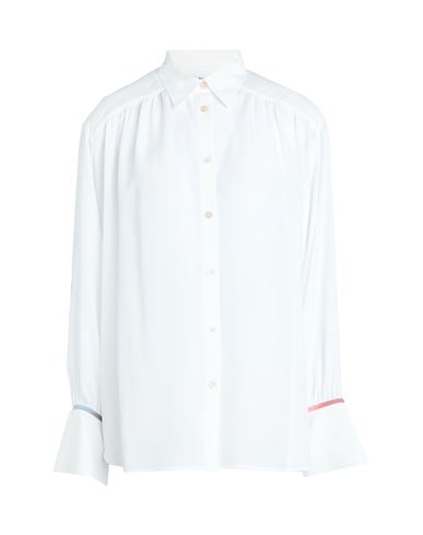 Ps By Paul Smith Ps Paul Smith Woman Shirt White Size 8 Acetate, Silk