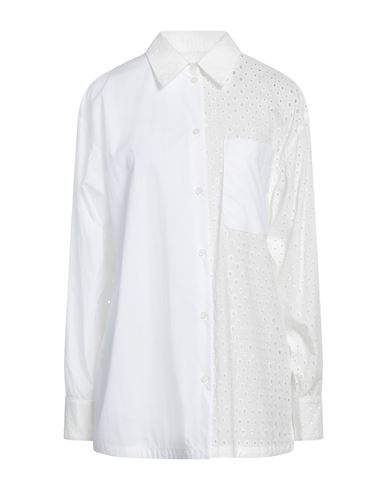 Kenzo Woman Shirt White Size 8 Cotton