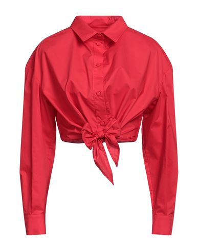 Alessandro Enriquez Woman Shirt Red Size 4 Cotton