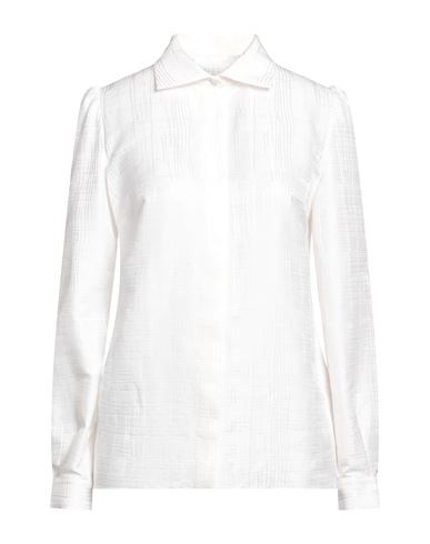 Dolce & Gabbana Woman Shirt Off White Size 8 Cotton, Silk