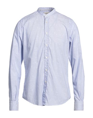 Portofiori Man Shirt Light Blue Size 17 Linen