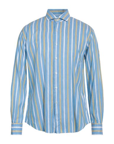 Xacus Man Shirt Light Blue Size 16 ½ Linen, Cotton
