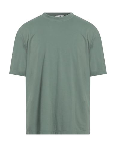 Kired Man T-shirt Sage Green Size 44 Cotton, Elastane