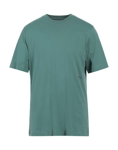 Oamc Man T-shirt Green Size L Organic Cotton, Elastane