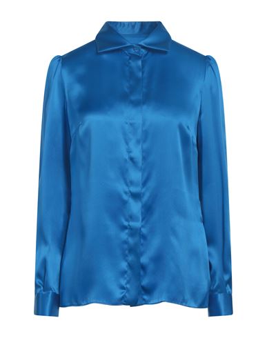 Dolce & Gabbana Woman Shirt Blue Size 10 Silk