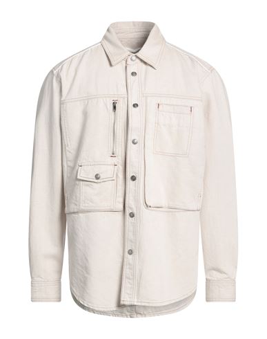 Isabel Marant Man Shirt Ivory Size S Cotton, Hemp In White