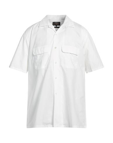 Beams Man Shirt White Size Xl Cotton