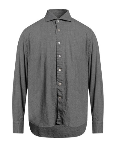 Alessandro Gherardi Man Shirt Grey Size 16 ½ Cotton In Gray