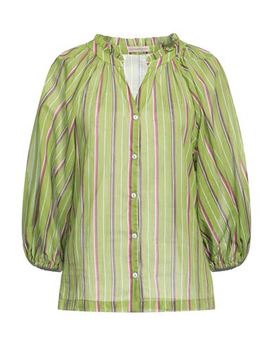 Camicettasnob Woman Shirt Sage Green Size 12 Cotton