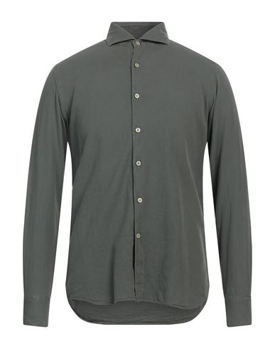Xacus Man Shirt Military Green Size 15 ½ Cotton