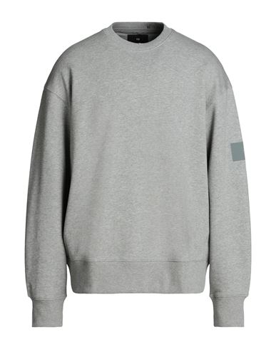 Y-3 Man Sweatshirt Grey Size Xxl Organic Cotton